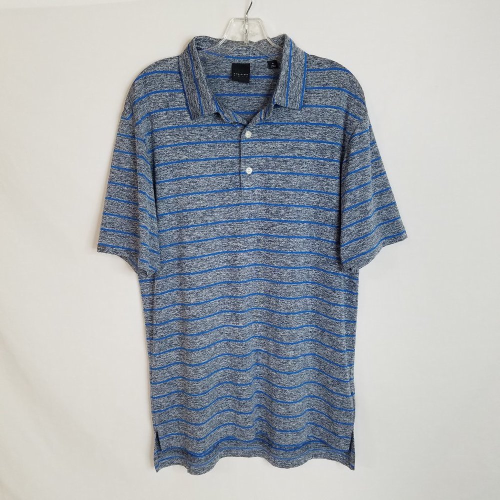 Dunning Golf‎ Striped Polo Shirt Mens Size Medium